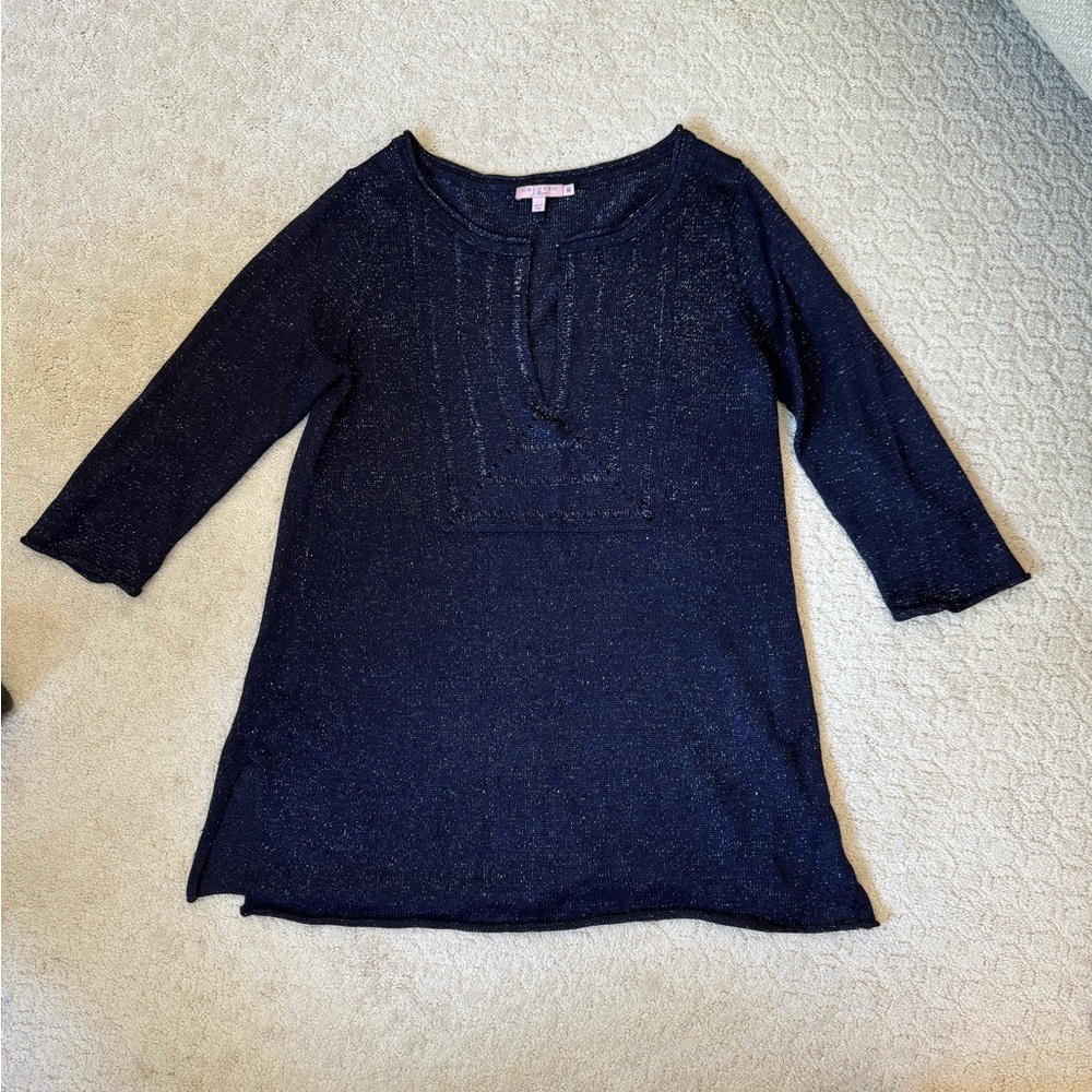 Calypso St. Barth Blue Long Sleeve Tee